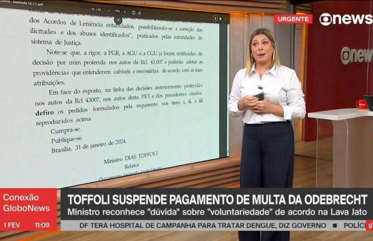 Toffoli suspende multas e autoriza Novonor, antiga Odebrecht, a renegociar acordo de leniência