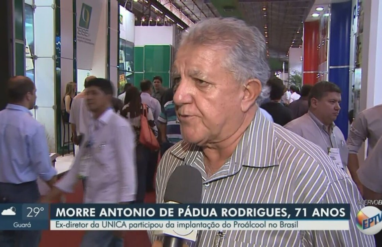 Morre o ex-diretor da Unica Antonio de Padua Rodrigues, liderança do setor de cana-de-açúcar e etanol