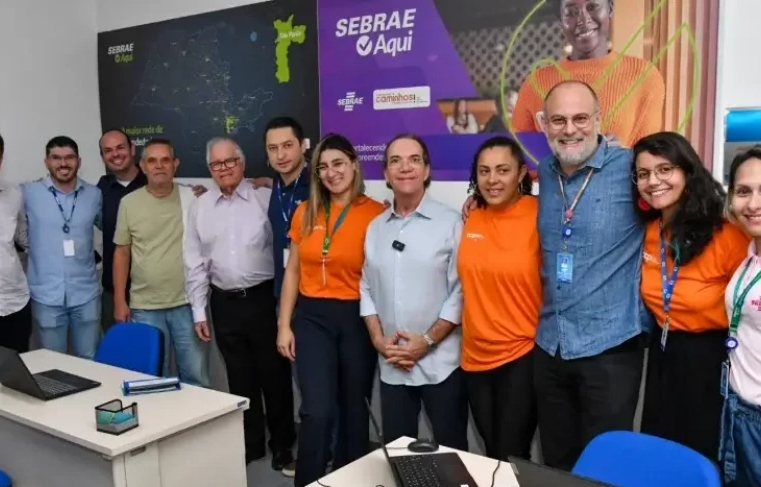 Presidente do Sebrae Nacional e diretoria do Sebrae-SP conhecem programas no Posto Sebrae Aqui Jaguaré