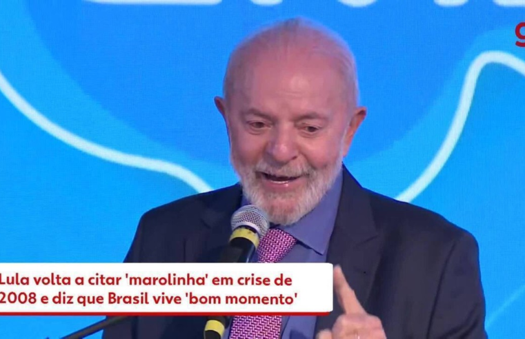 No interior de SP, Lula volta a citar 'marolinha' em crise de 2008 e diz que Brasil vive 'bom momento'