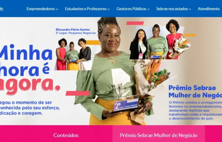 Confira o passo a passo para se inscrever no Prêmio Sebrae Mulher de Negócios